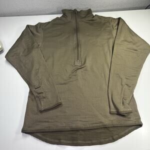 GEN III MID WEIGHT L2 COLD WEATHER SHIRT COYOTE WAFFLE ECWS Small Regular